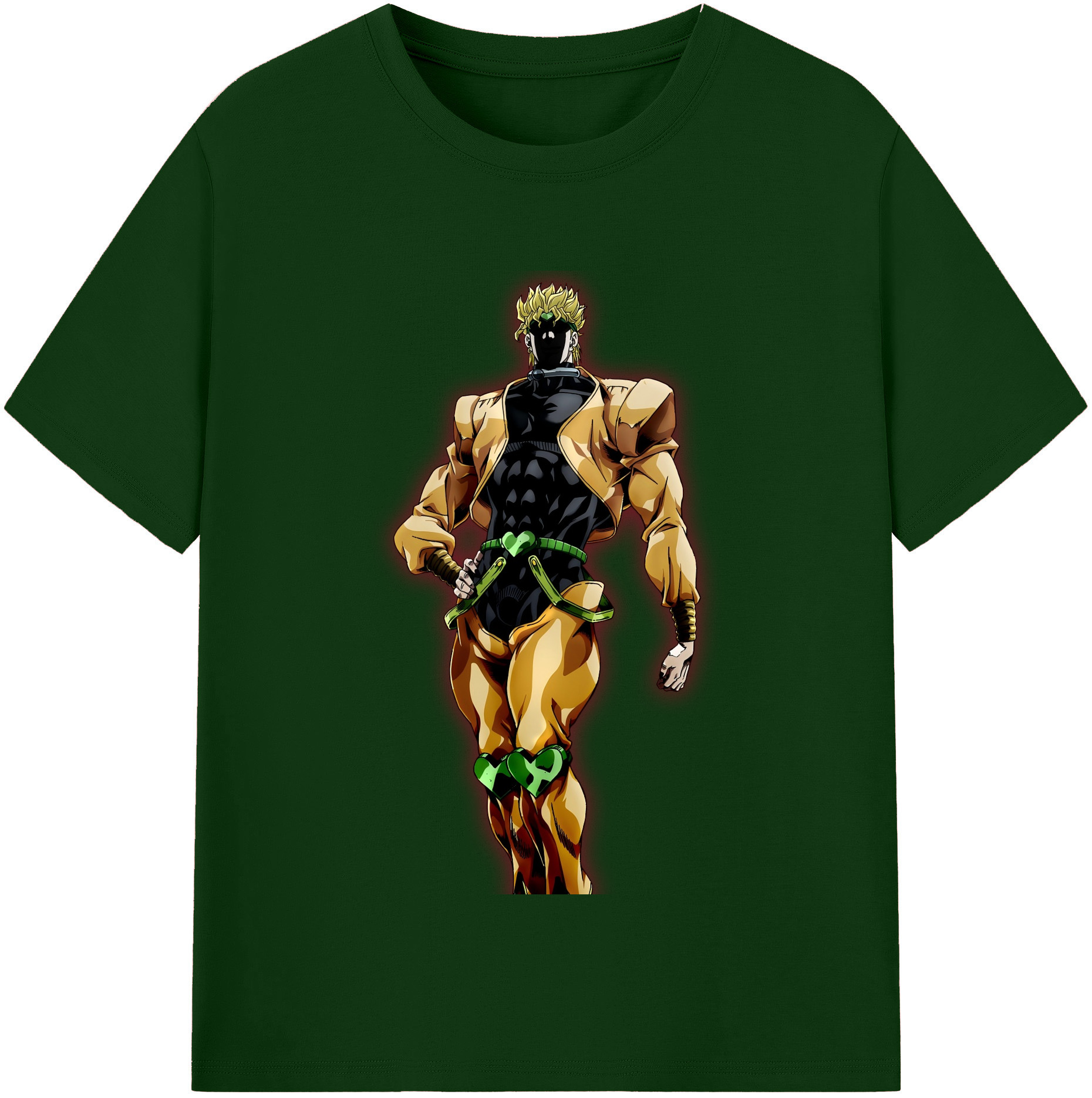（画像用） ジョジョの奇妙な冒険 ディオ?ブランドー JoJo's Bizarre Adventure Dio Brando 綿100％半袖Tシャツ（フロントプリント）